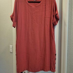 Madewell coral pocket dress